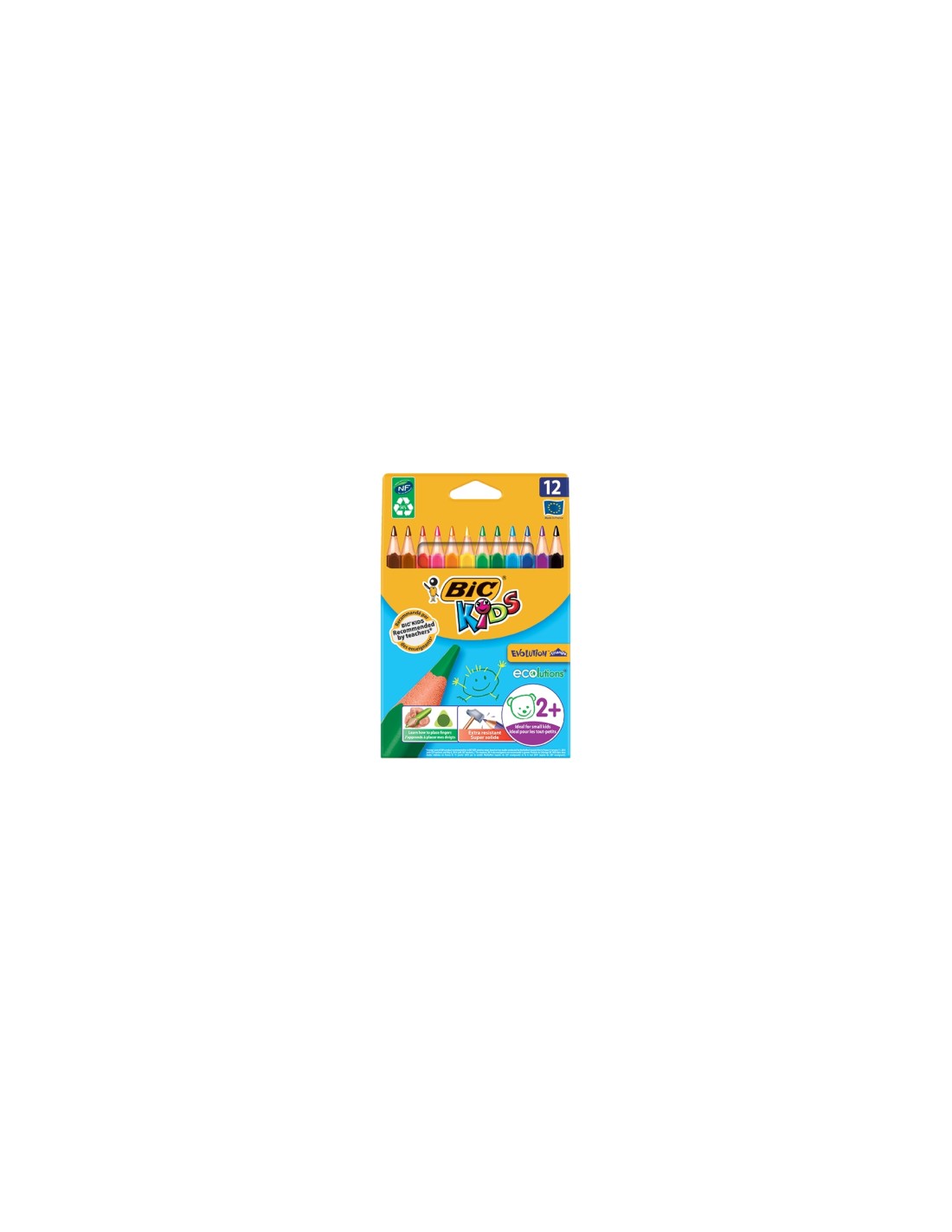 BIC Kids Evolution Triangle Multicolor 12 pieza(s)
