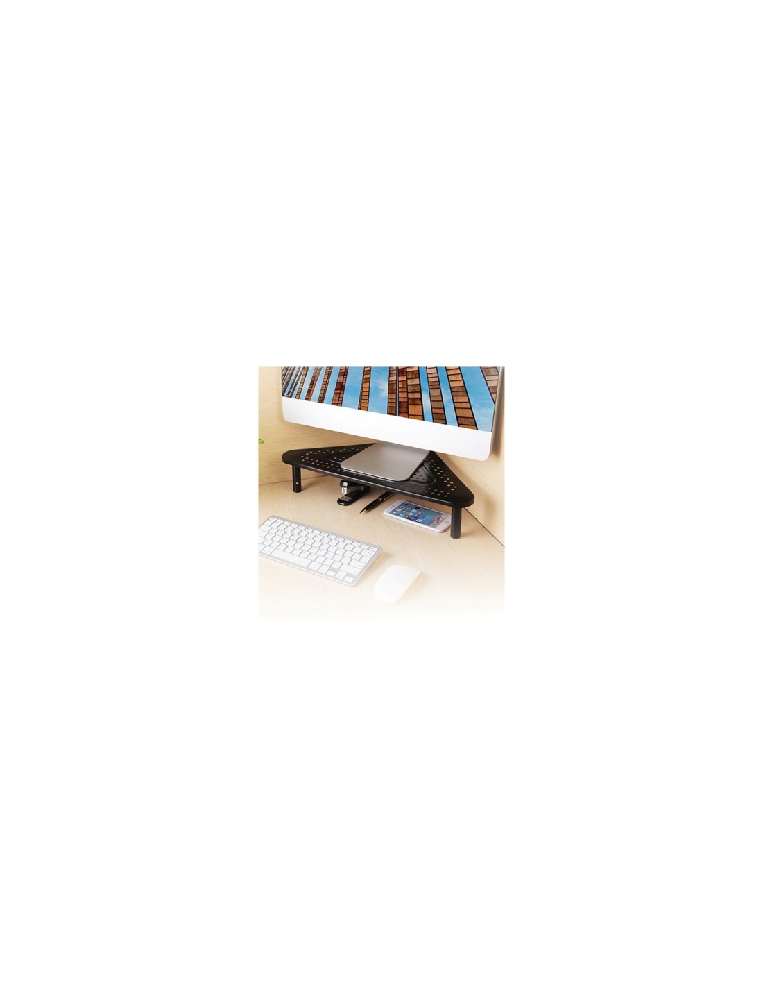 Gembird MS-TABLE-02 soporte para monitor Negro Escritorio