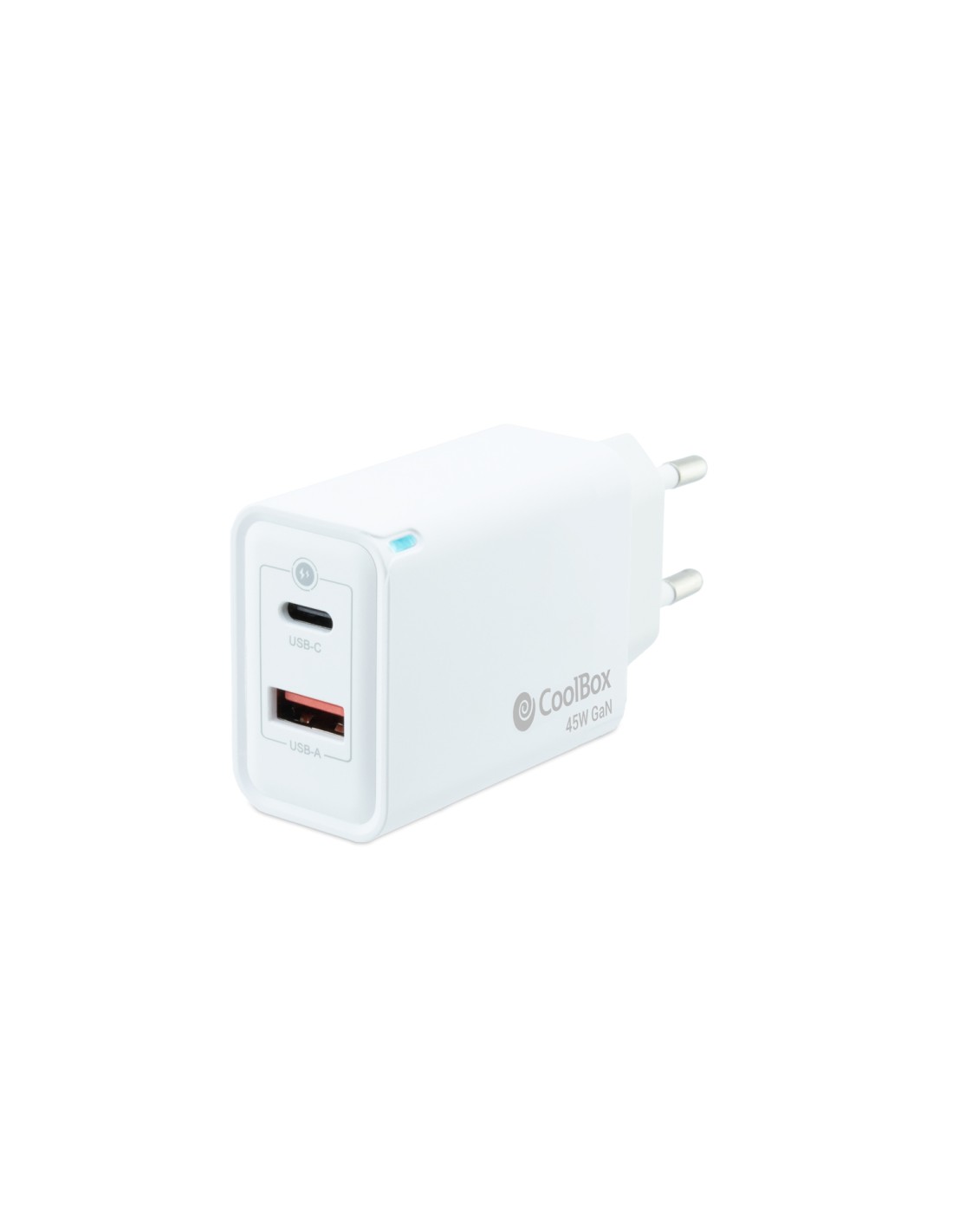 CoolBox Cargador USB 45W con tecnología GaN