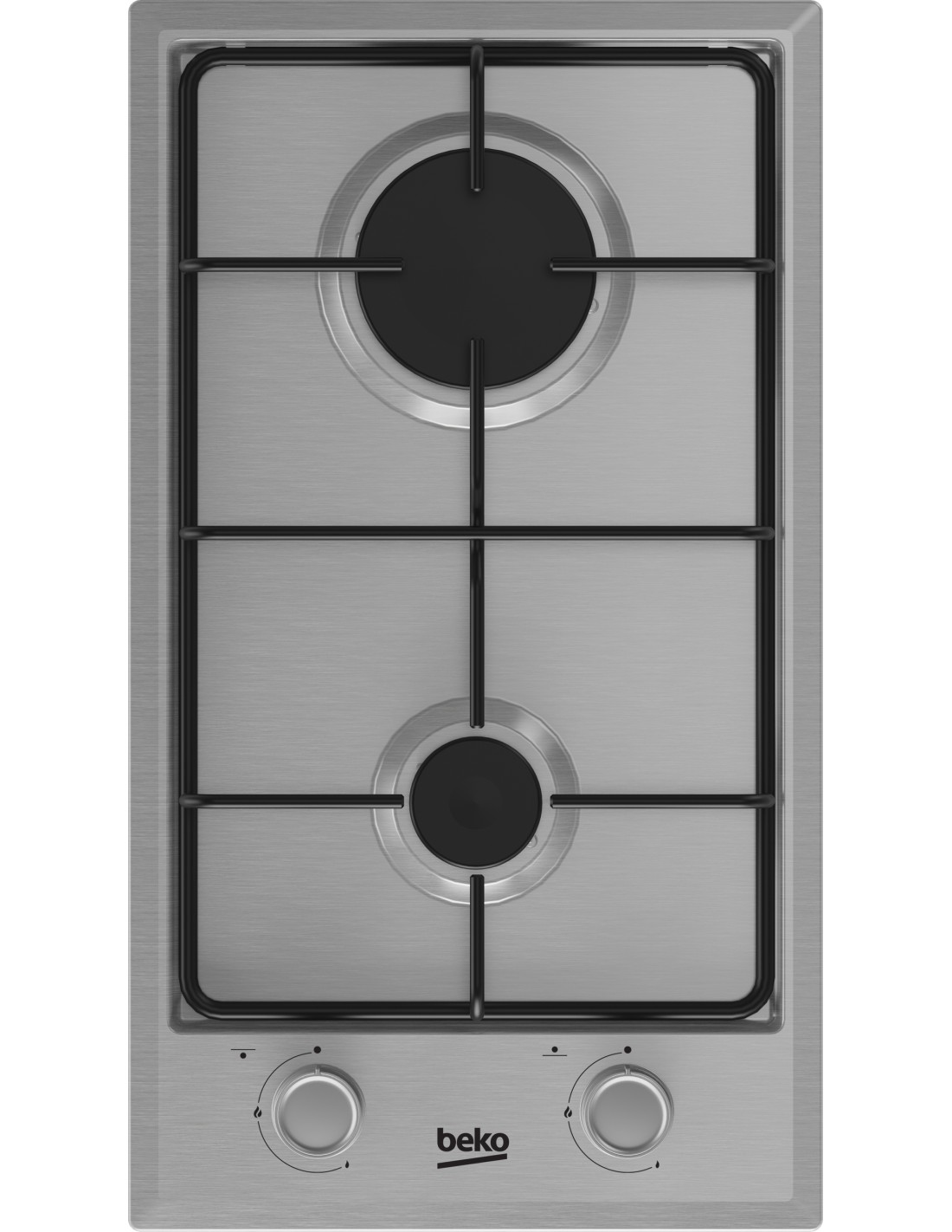 Beko HDCG 32220 FX Acero inoxidable Integrado 29 cm Encimera de gas 2 zona(s)