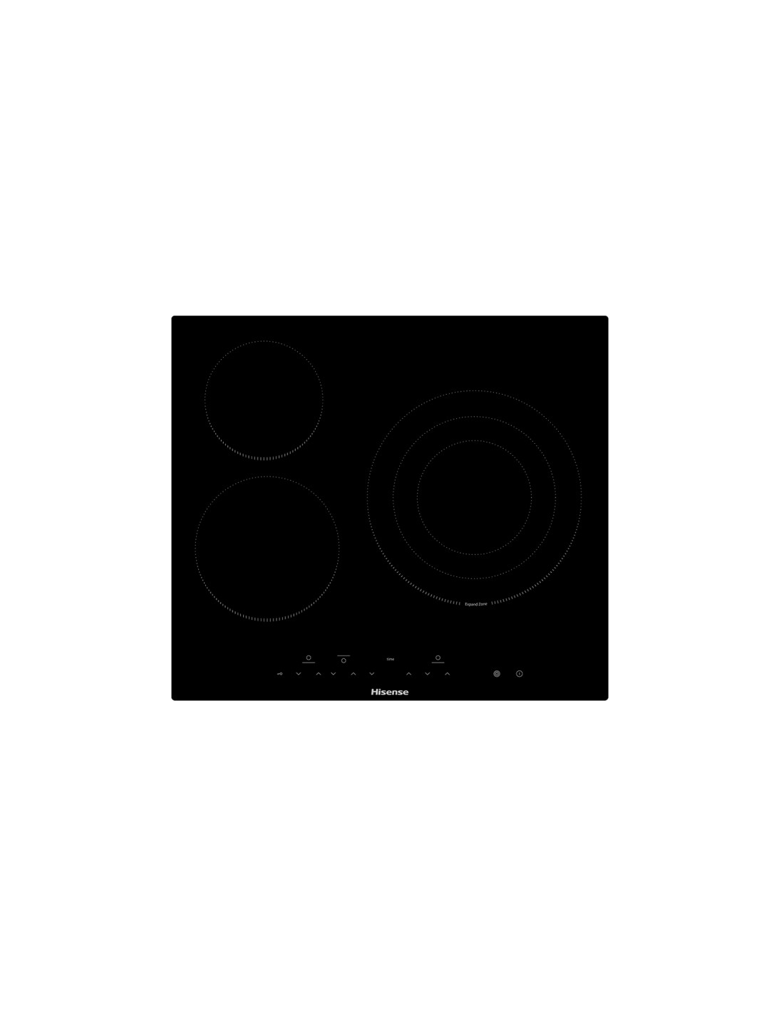 Hisense E6322C hobs Negro Integrado 59 cm Cerámico 3 zona(s)