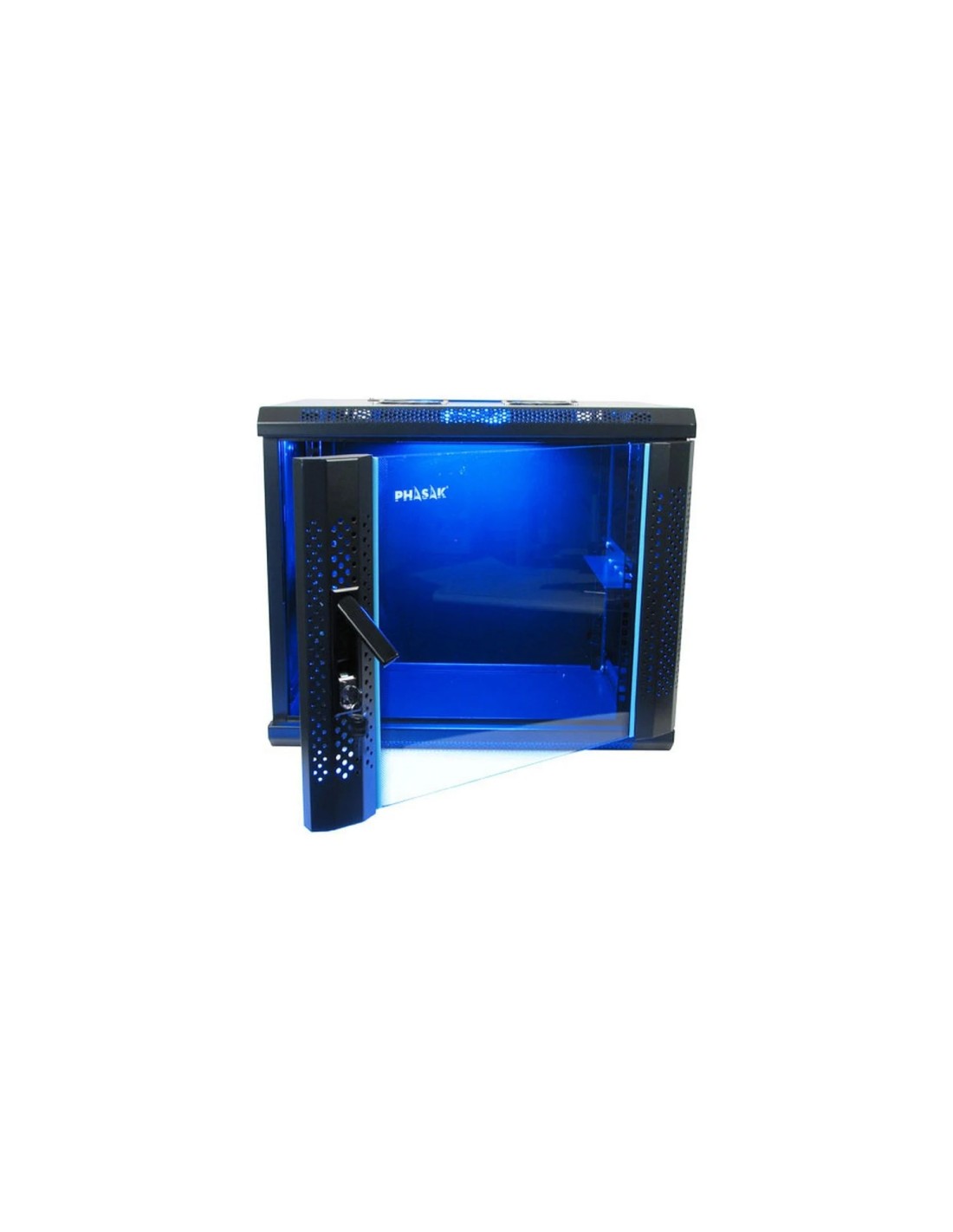 Phasak Armario Mural 6U 600 x 450 Negro desmontando
