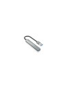 AISENS HUB USB 3.0 Aluminio, 1xUSB3.0 A/H+3xUSB2.0 A/H, Gris, 10cm
