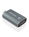 AISENS Adaptador Conversor Aluminio USB-C a HDMU 4K@60Hz, USB-C/M-HDMI/H, Gris