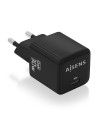 AISENS Cargador Gan 30W, 1xUSB-C PD3.0 QD4.0, Negro