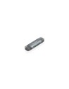 AISENS Lector de Tarjetas SD, Micro SD, MMC, RS-MMC, MMC Micro, USB-A y USB-C, Gris