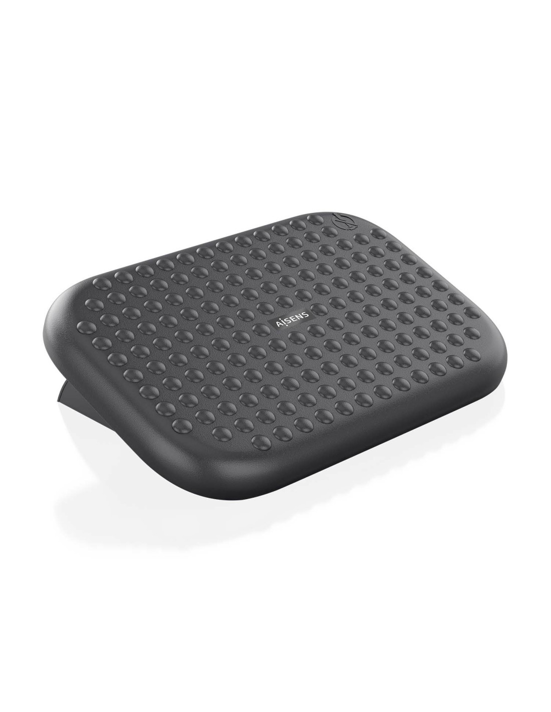 AISENS Reposapiés inclinable, Negro