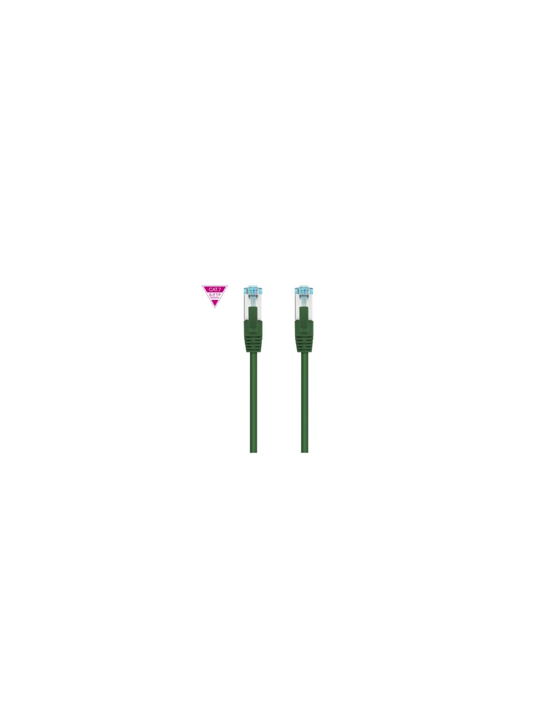Nanocable Cable de Red Cat.7 600MHZ LSZH SFTP PIMF AWG26, Verde, 50 cm