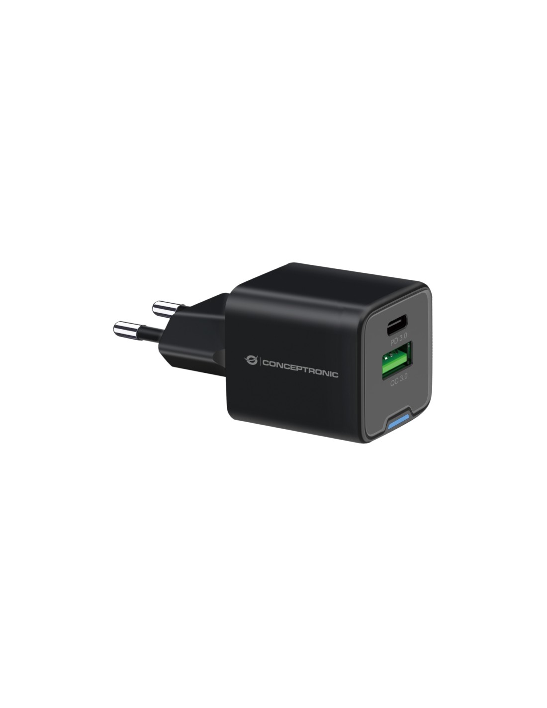 Conceptronic ALTHEA15B cargador de dispositivo móvil Universal Negro Corriente alterna Carga rápida Interior