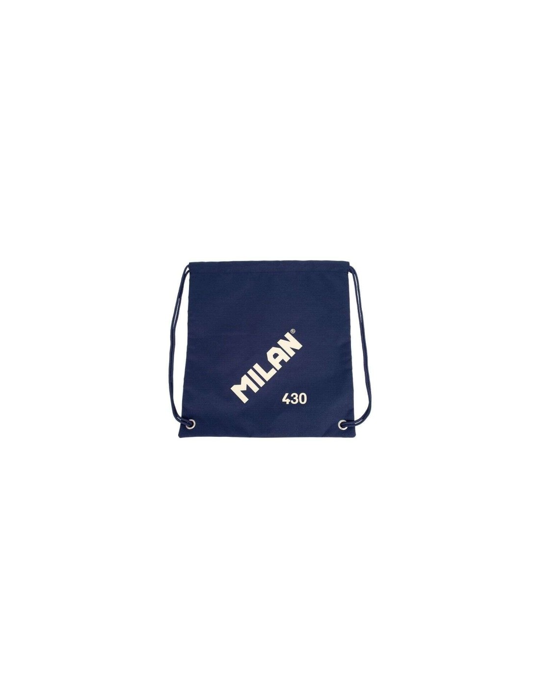 Milan Serie 1918 Bolsa/Mochila de Tiras Grande - Tejido 'ripstop' Ligero y Resistente - Medidas 34x42x0.7cm - Color Azul Oscuro