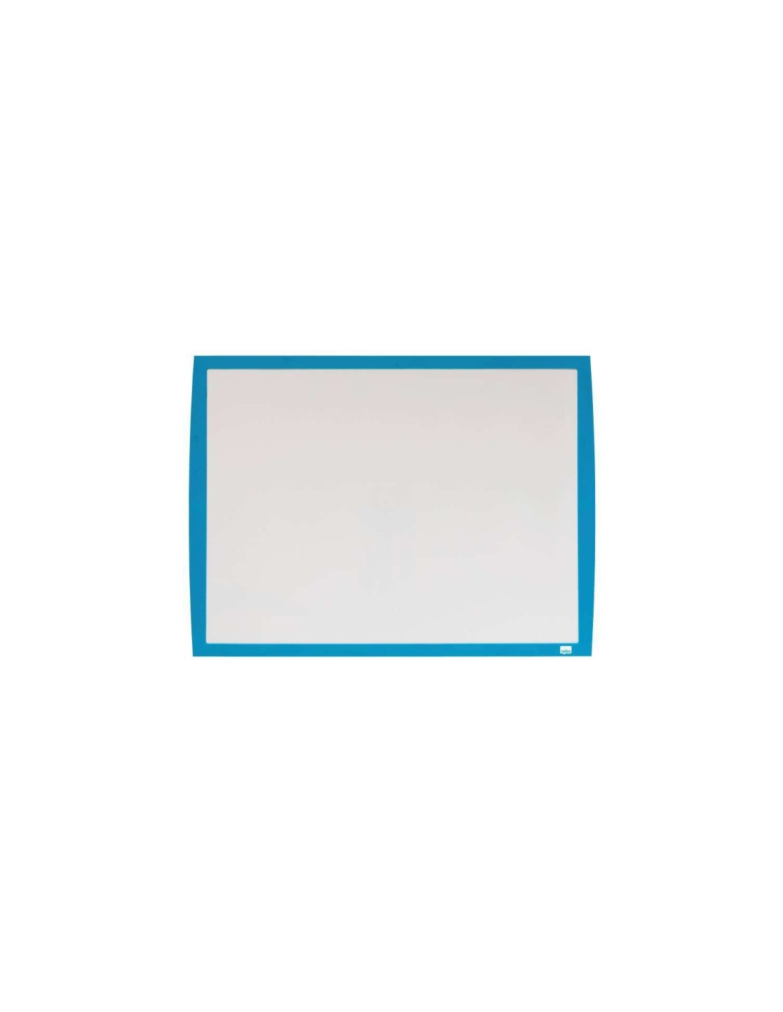 Nobo Pizarra Blanca Magnetica Peque?a 585x430 - Marco de Colores Vibrantes - Accesorios de Pizarra a Juego - Azul