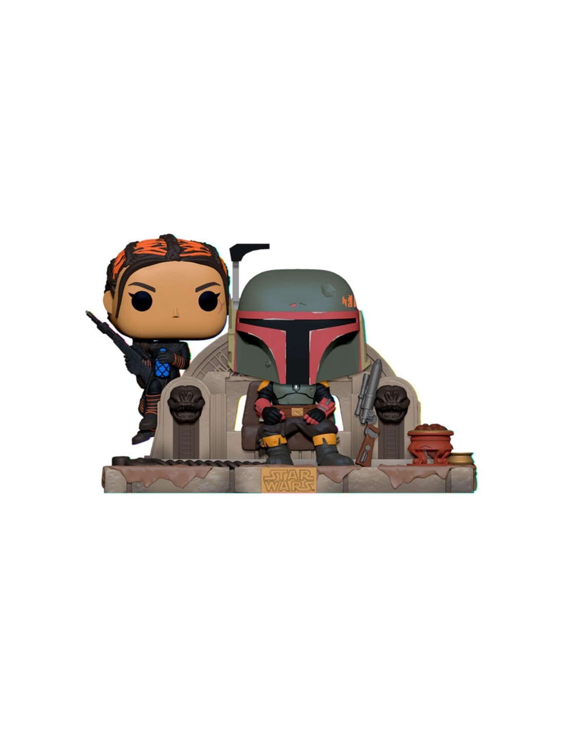Funko pop moment star wars the mandalorian boba fett & fennec shand 58391