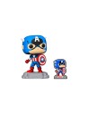 Funko pop marvel a60 - comic capitan america con pin