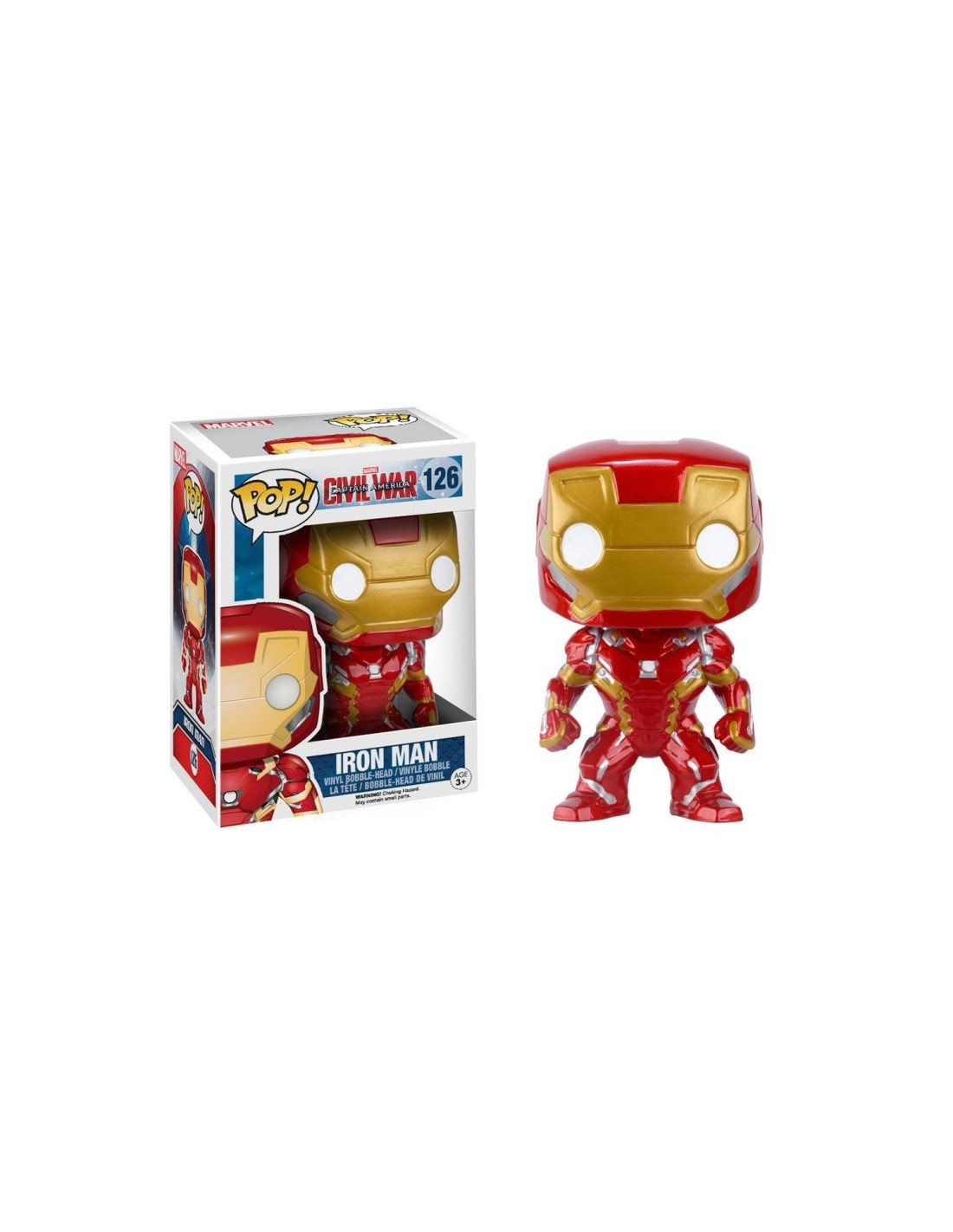 Funko pop marvel capitan america civil war iron man 7224