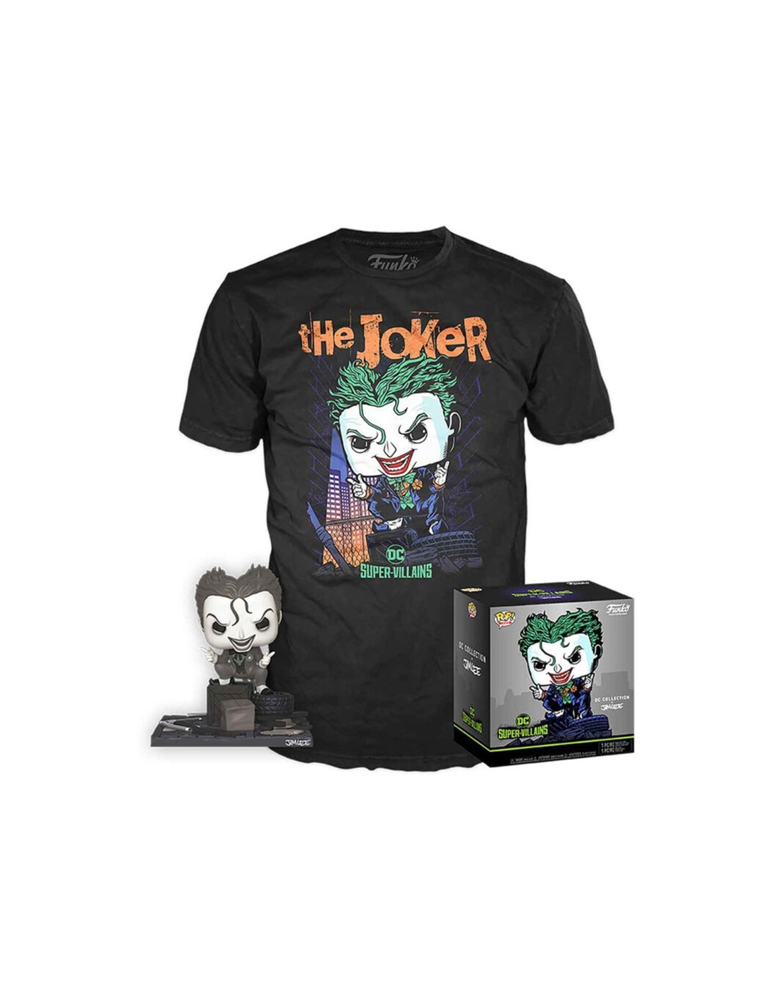 Funko pop dc comics dc jim lee joker + camiseta ut - 56648