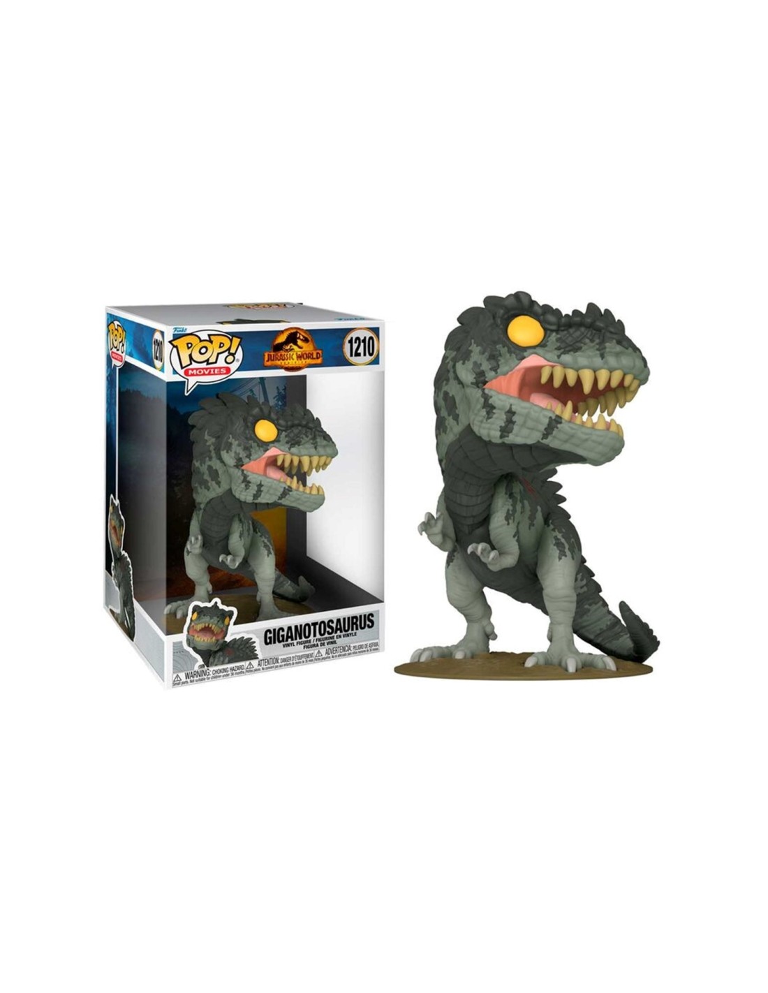 Funko pop jumbo cine jurassic park world dominion giganotosaurus 55378