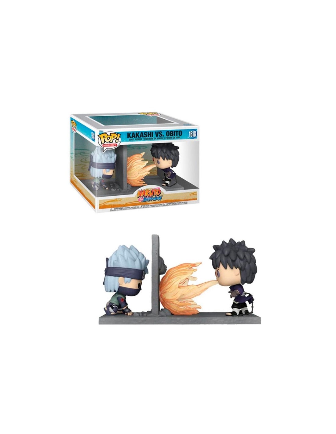 Funko pop moment! naruto shippuden kakashi vs obito uchiha 80256