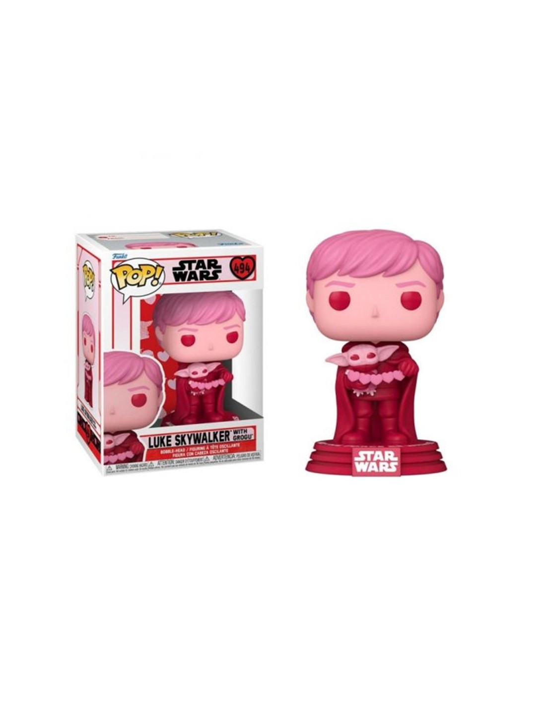 Funko pop star wars the mandalorian san valent?n luke skywalker & grogu 60125