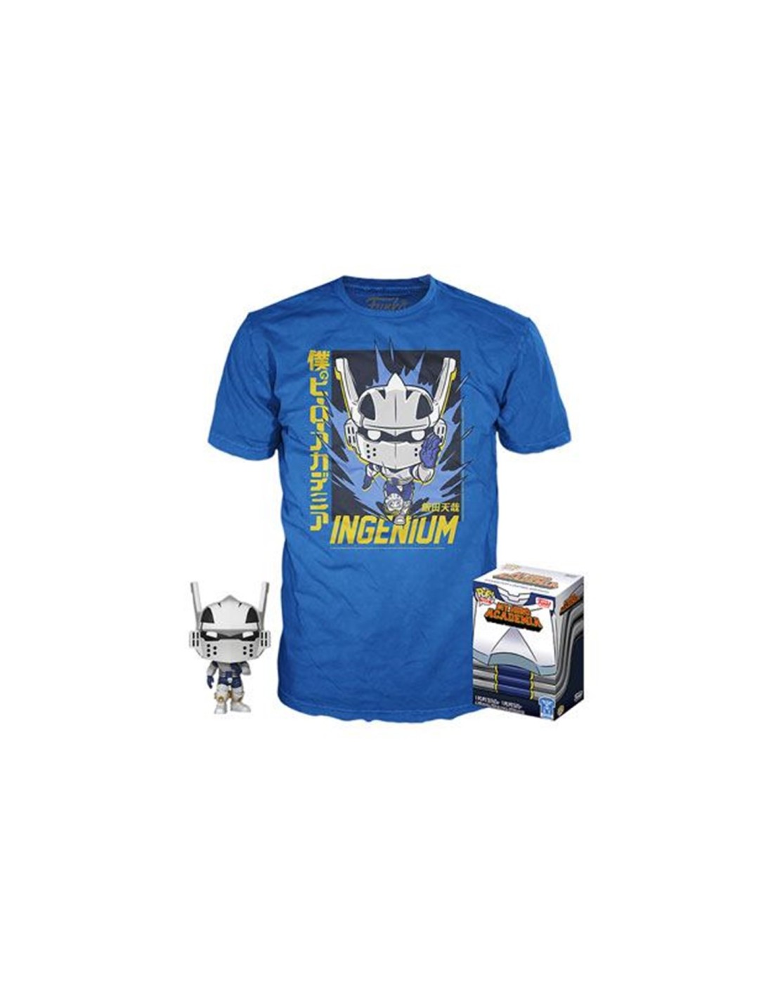 Pop & tee my hero academia tenya iida ingenium (full mech suit) funko + camiseta talla aleatoria
