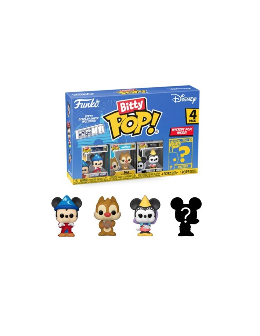 Bitty pop funko disney sorcerer mickey 4pk