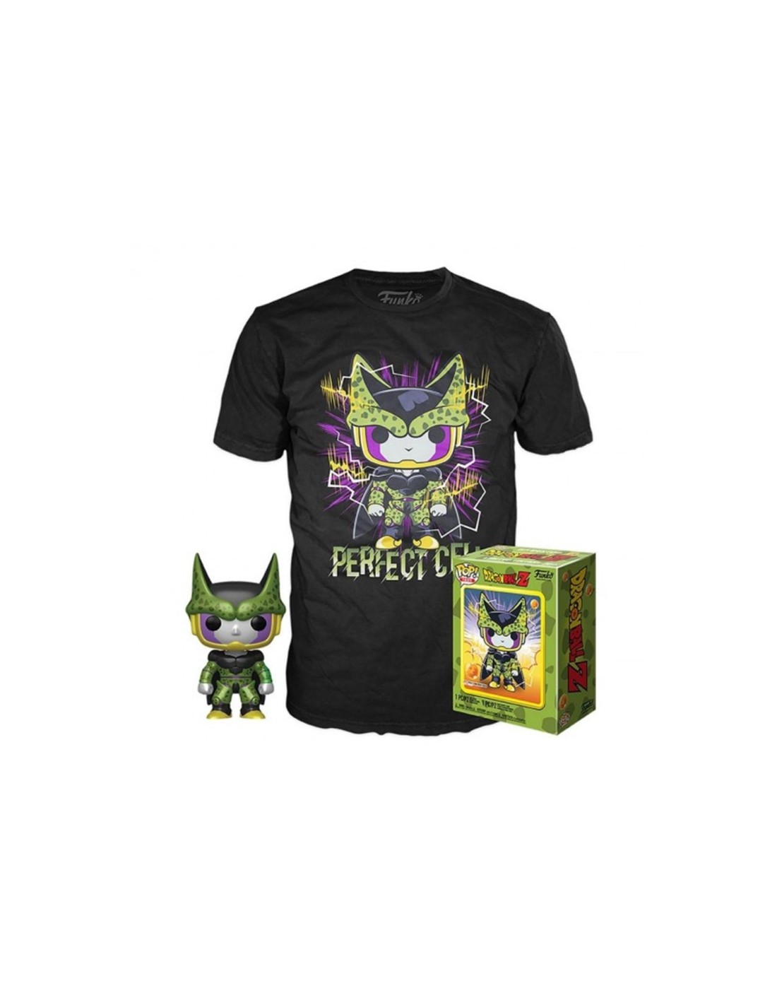 Funko pop dragon ball z celula perfecto + camiseta talla aleatoria ut - 56669