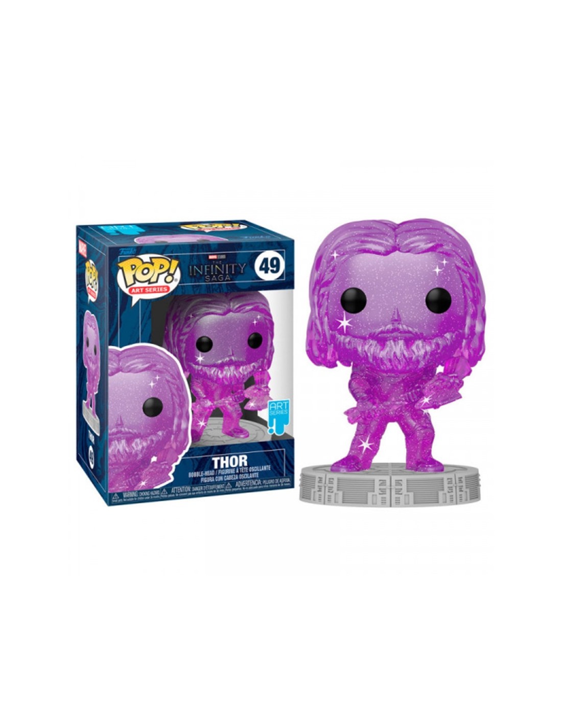 Funko pop marvel infinity saga thor gema del poder 57618