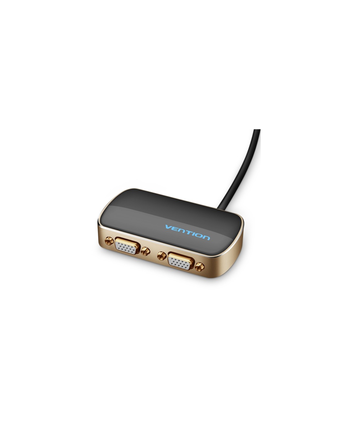 Vention Divisor VGA con Alimentación Externa DBABF/ VGA Macho/ 2x VGA Hembra