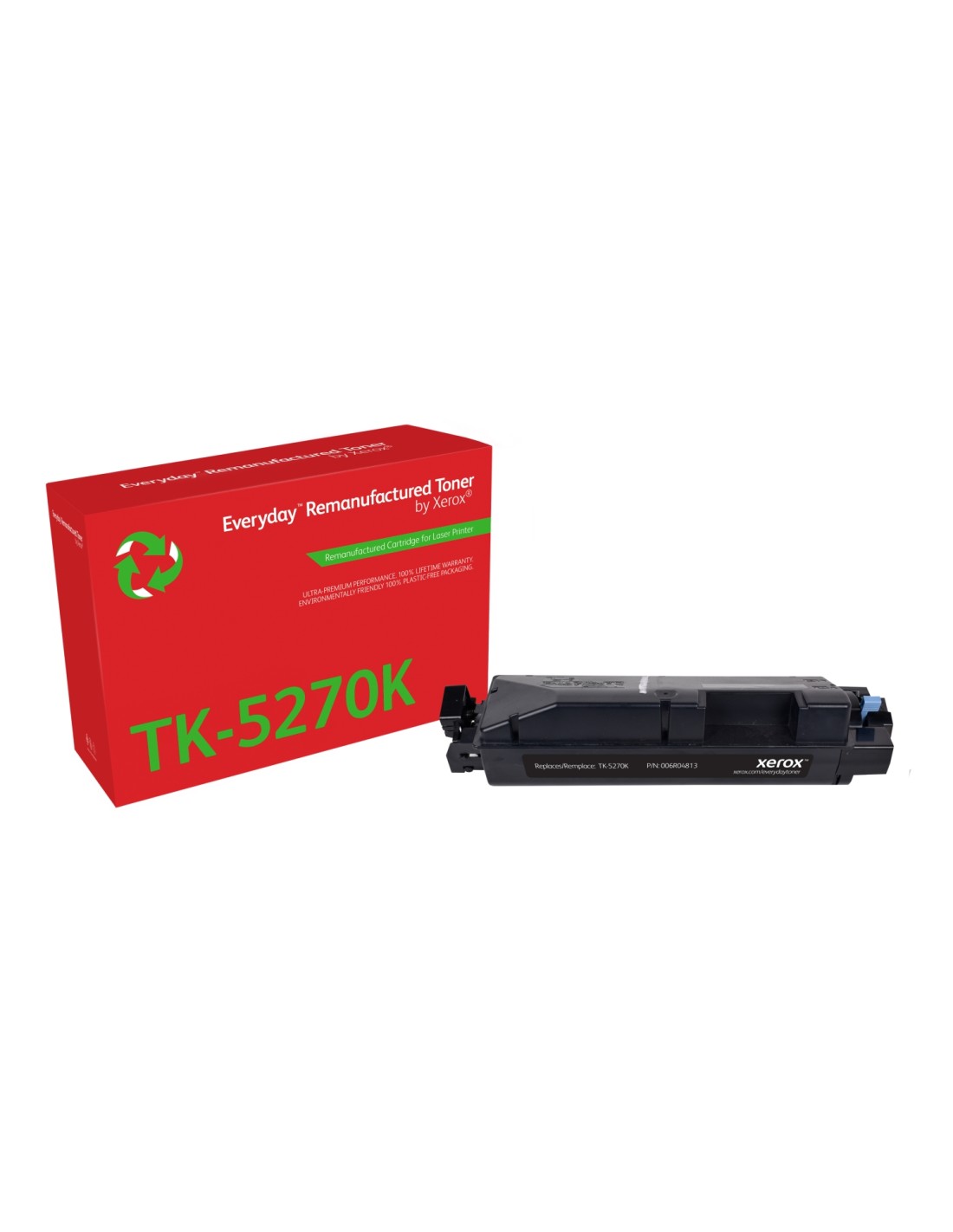 Remanufacturado Everyday Tóner Everyday? Negro remanufacturado de Xerox es compatible con Kyocera TK-5270K, Capacidad estándar