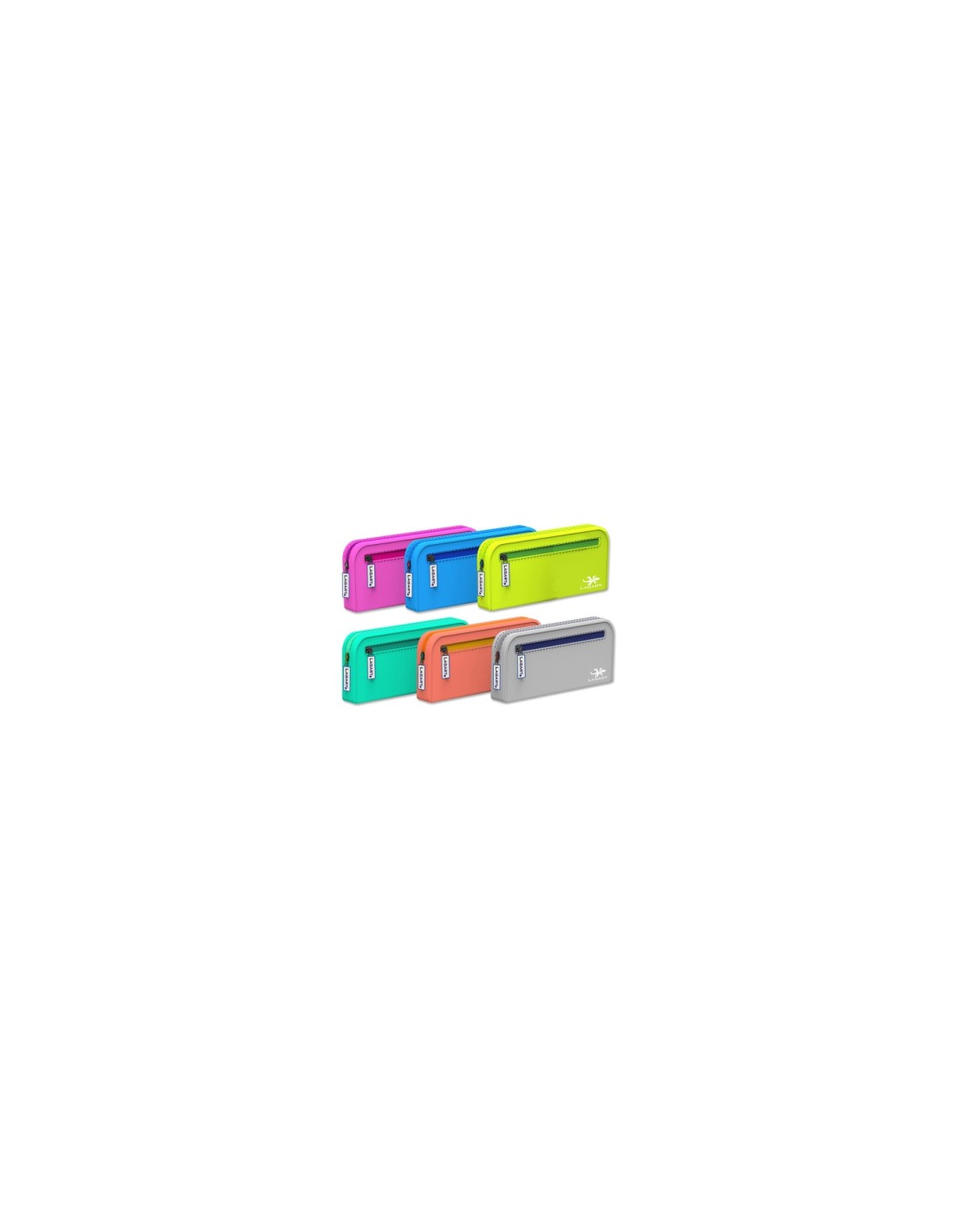 Lagart Portatodo Silicona Ovalado Doble Cremallera