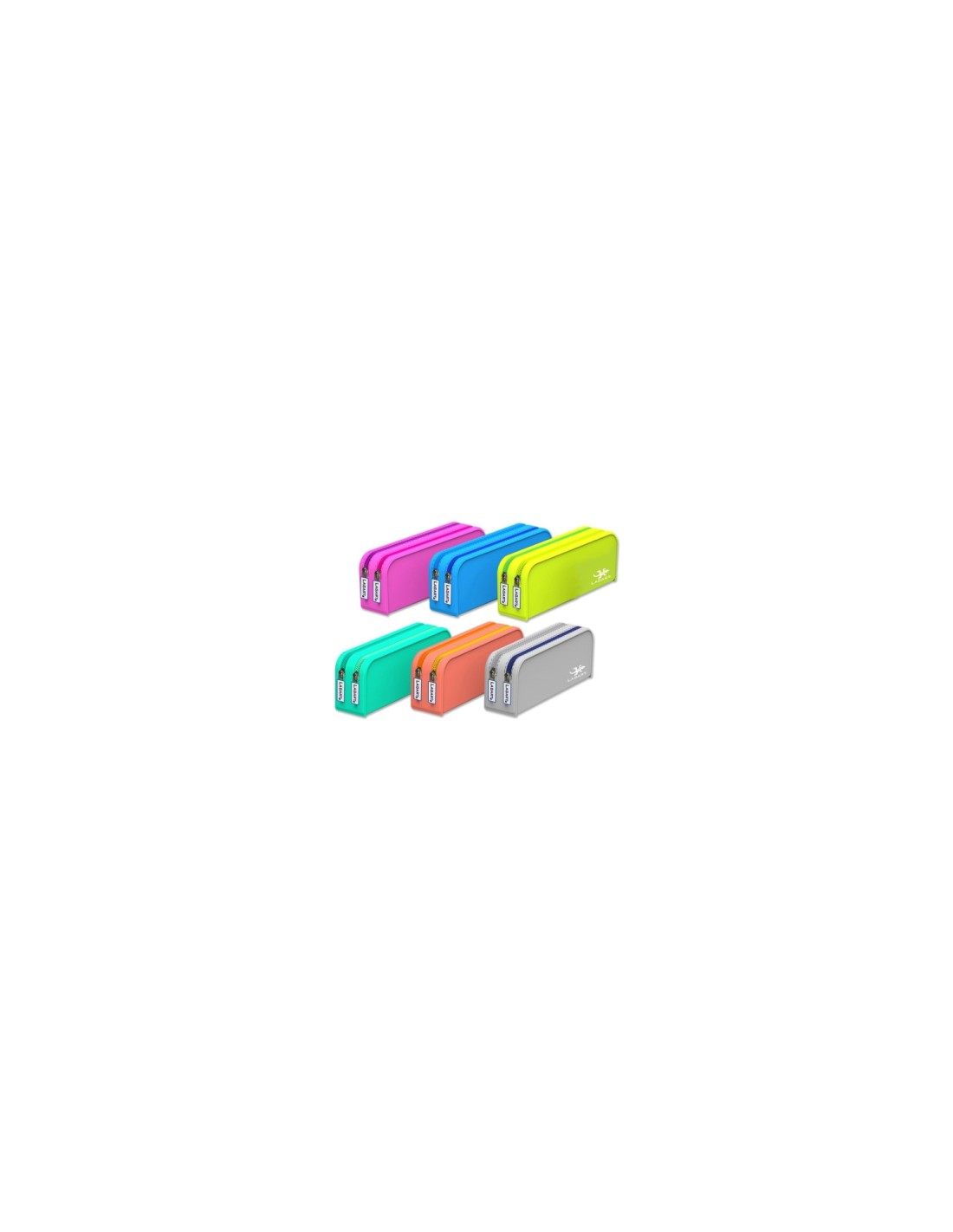 Lagart Portatodo Silicona Rectangular Doble Cremallera