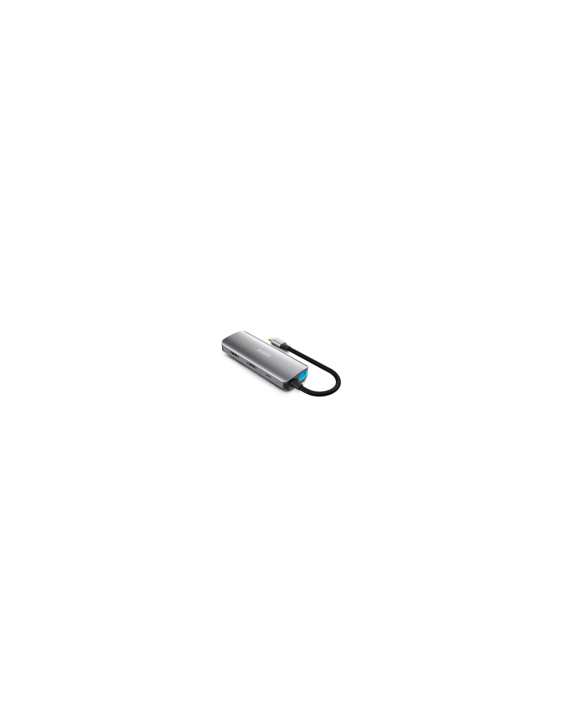 Urban Factory MHC55UF base para portátil y replicador de puertos Alámbrico USB 3.2 Gen 1 (3.1 Gen 1) Type-C Gris