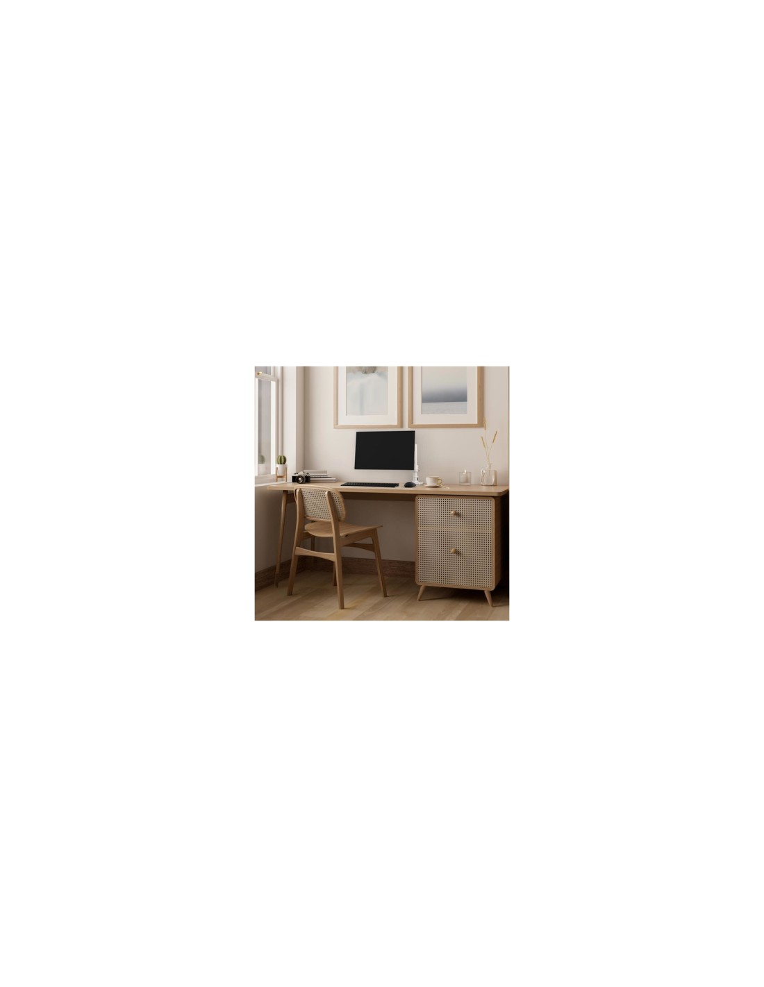 Ergotron NX Series NX MONITOR ARM WHITE soporte para monitor 86,4 cm (34") Escritorio Negro, Blanco