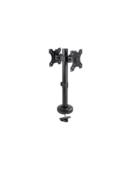 TooQ Soporte de Mesa para 2 Pantallas 17"-32", Negro