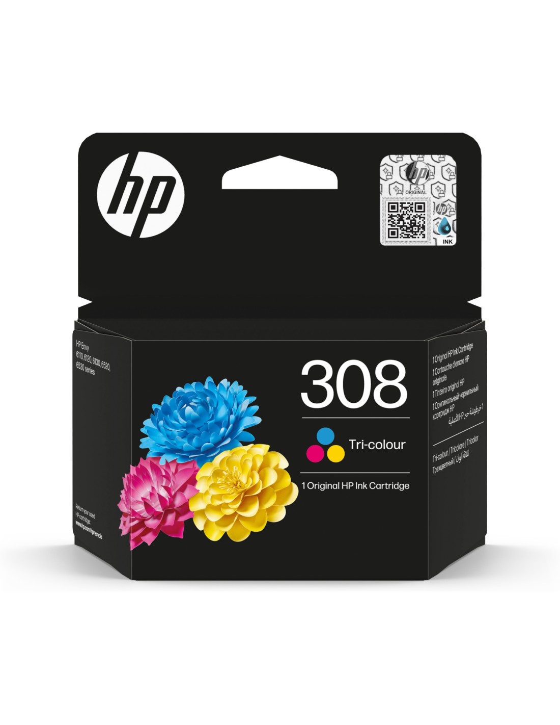 HP 308 Cartucho de Tinta Original tricolor