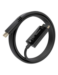 AISENS Cable Conversor Bidireccional USB-C A DISPLAYPORT 8K@60Hz, USB-C/M-DP/M, Negro, 1.8m 2
