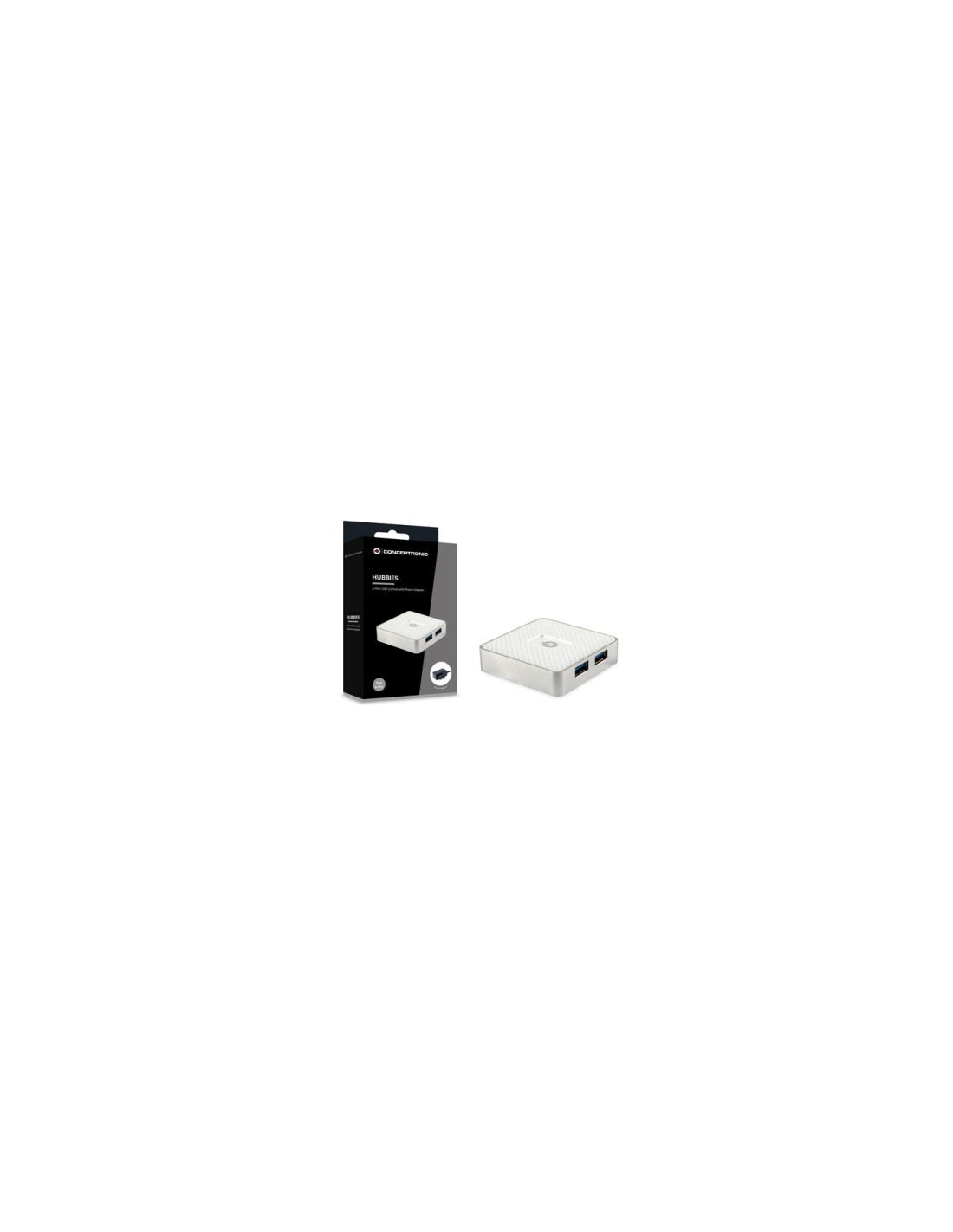 Conceptronic HUBBIES03W hub de interfaz USB 3.2 Gen 1 (3.1 Gen 1) Micro-B 5000 Mbit/s Blanco
