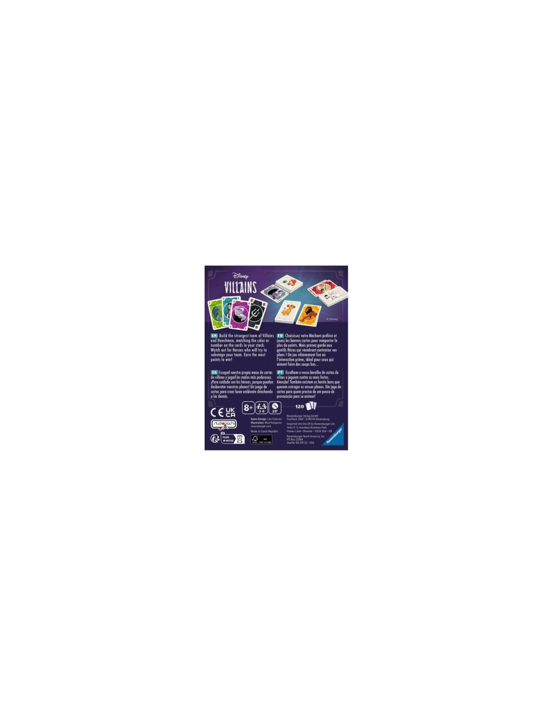 Ravensburger 27285 juego de tablero 15 min Juego De Cartas Familia