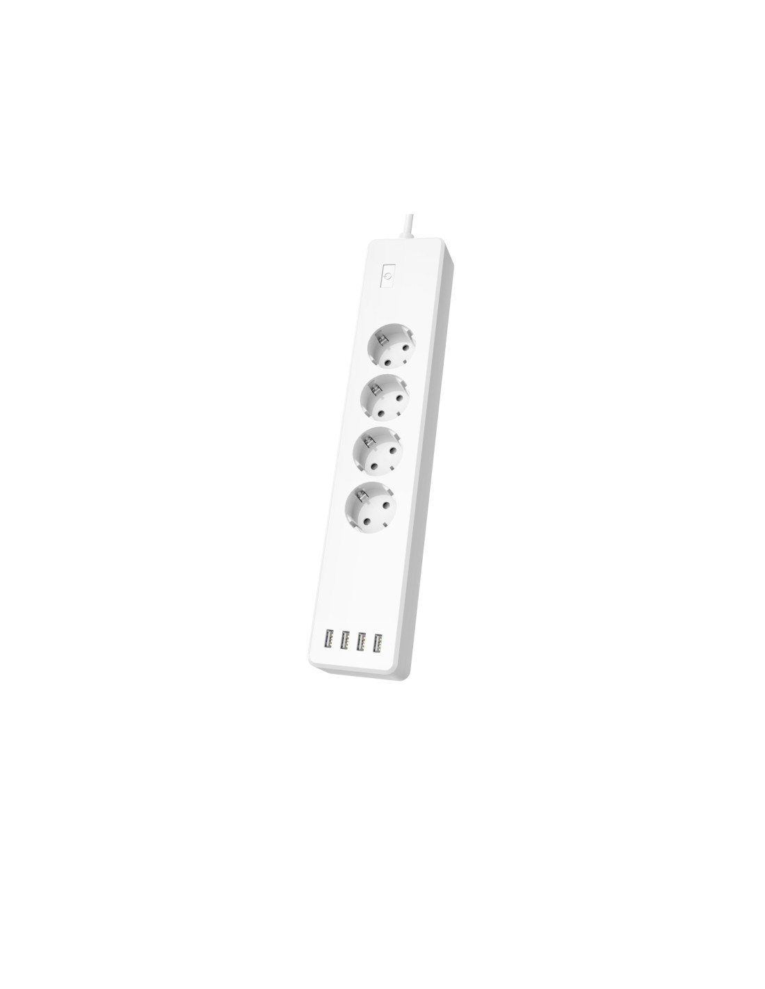 Hama | Regleta Inteligente WiFi con 4 enchufes y 4 USB (Enchufe múltiple sin hub/Gateway, con USB, 4 enchufes, con protección co