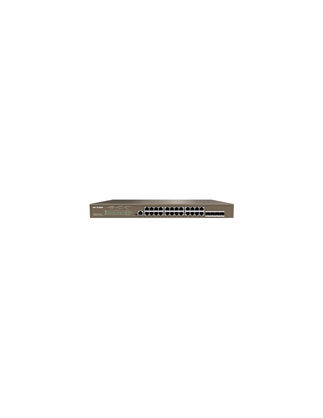 IP-COM Networks G5328P-24-410W switch Gestionado L3 Gigabit Ethernet (10/100/1000) Energía sobre Ethernet (PoE) 1U Negro