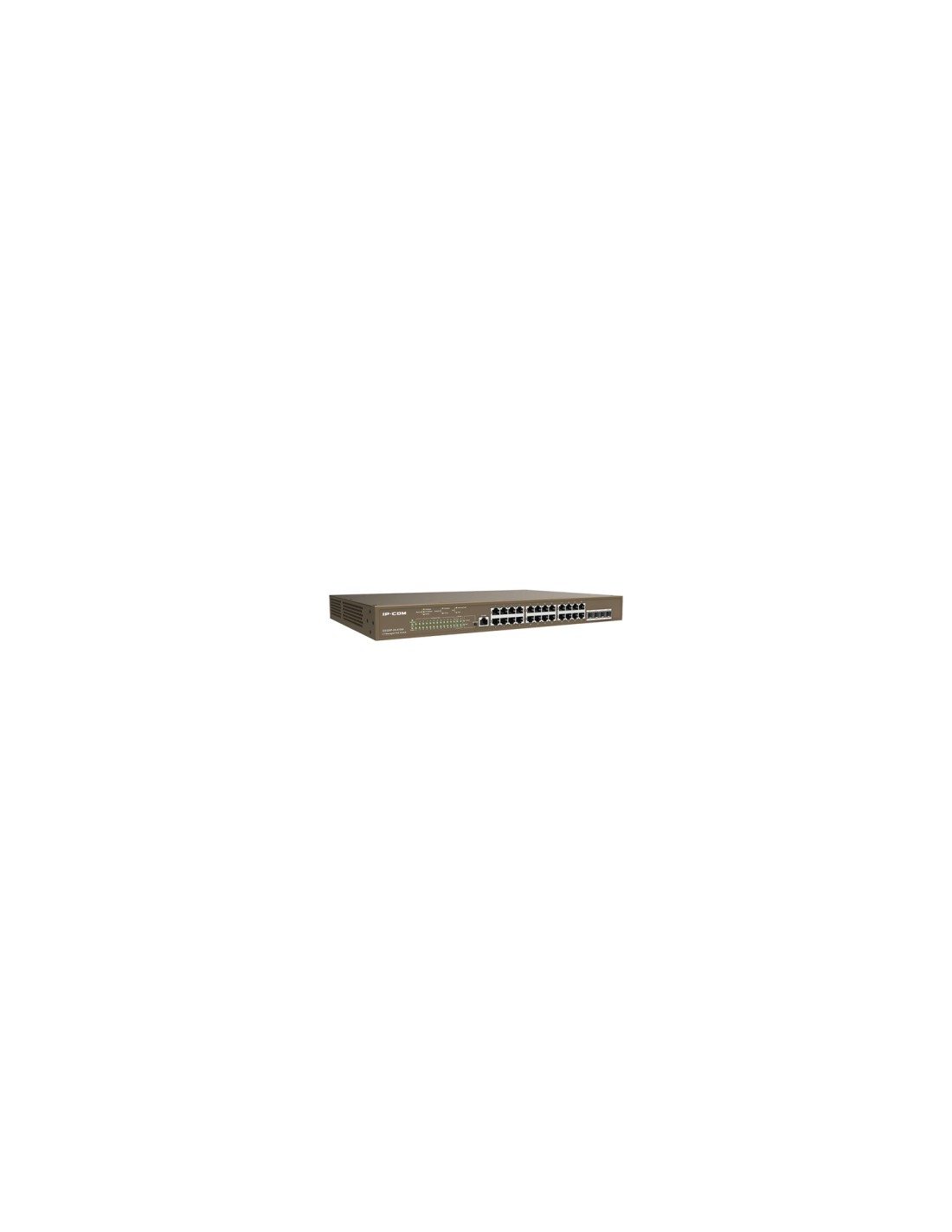 IP-COM Networks G5328P-24-410W switch Gestionado L3 Gigabit Ethernet (10/100/1000) Energía sobre Ethernet (PoE) 1U Negro