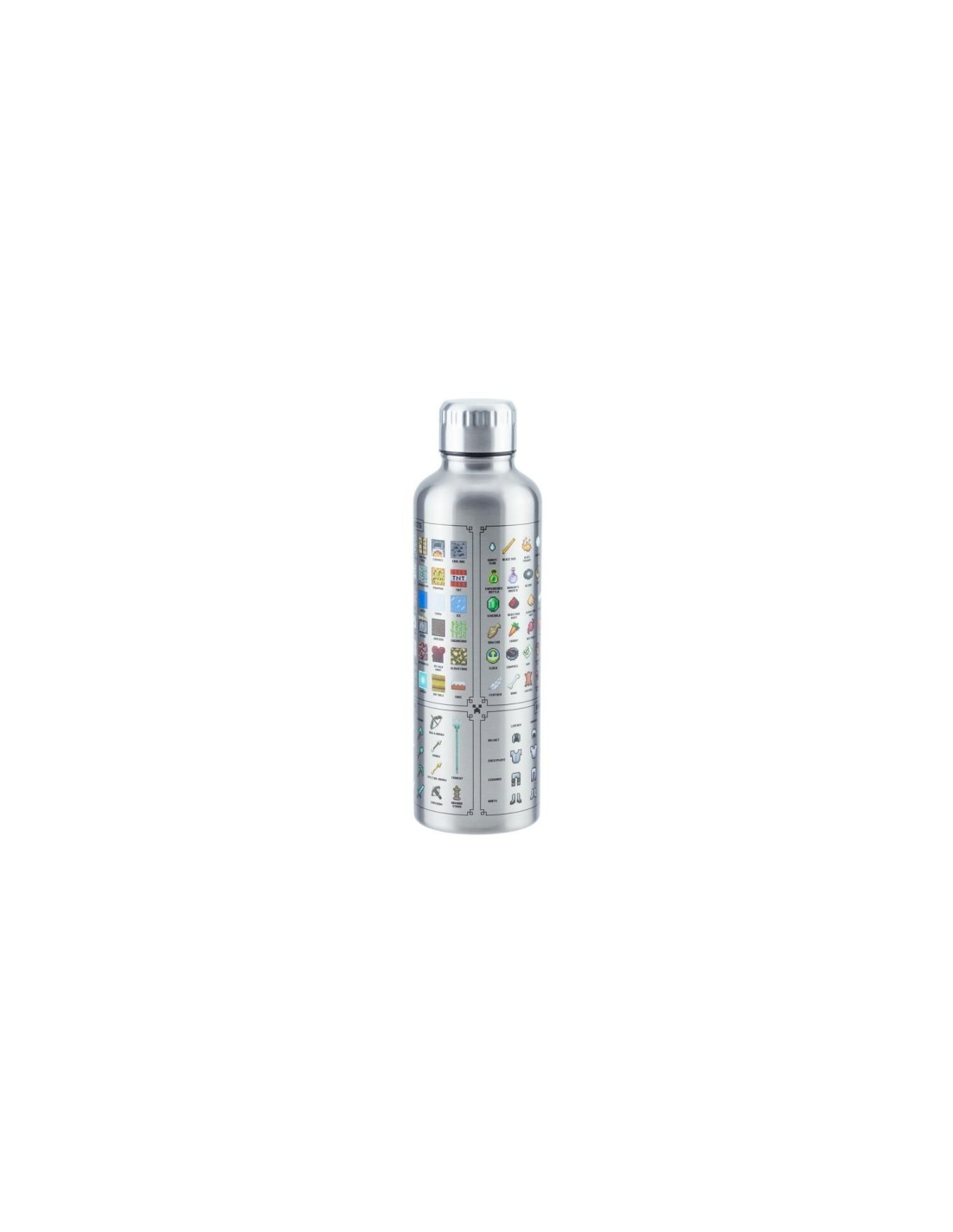 Paladone Minecraft Metal Water Bottle Uso diario 500 ml Acero inoxidable