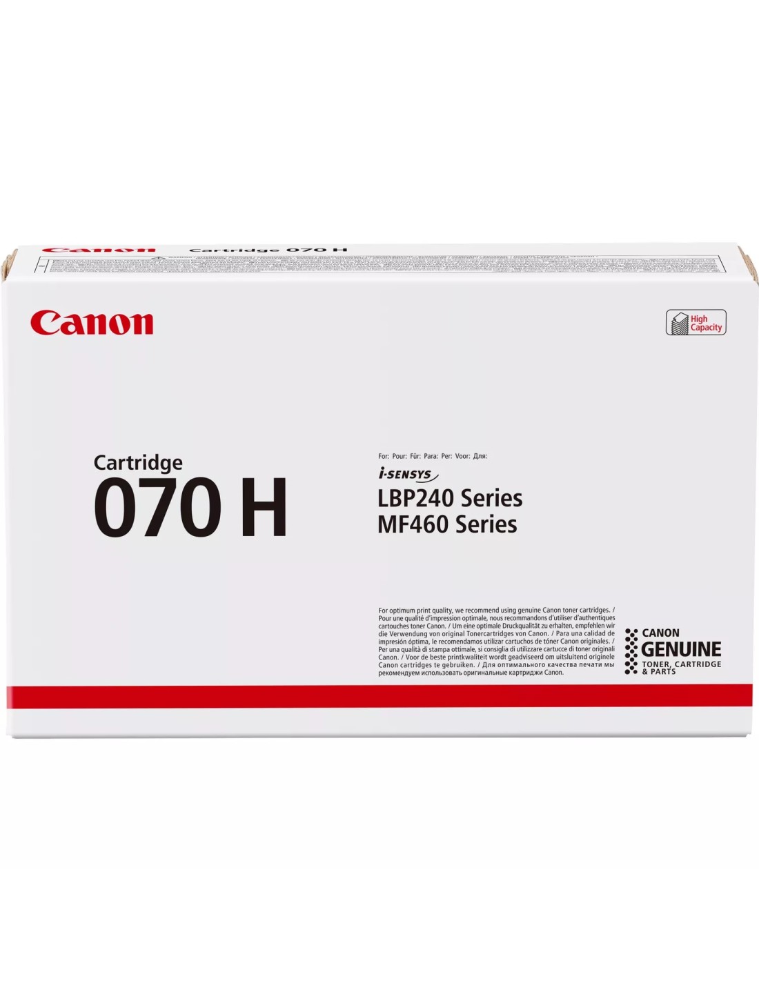 Canon 070H cartucho de tóner 1 pieza(s) Original Negro