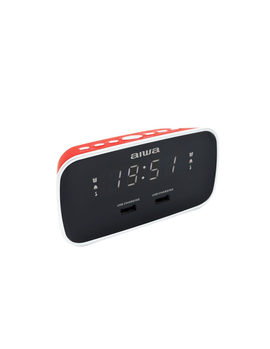 Aiwa CRU-19RD despertador Reloj despertador digital Rojo