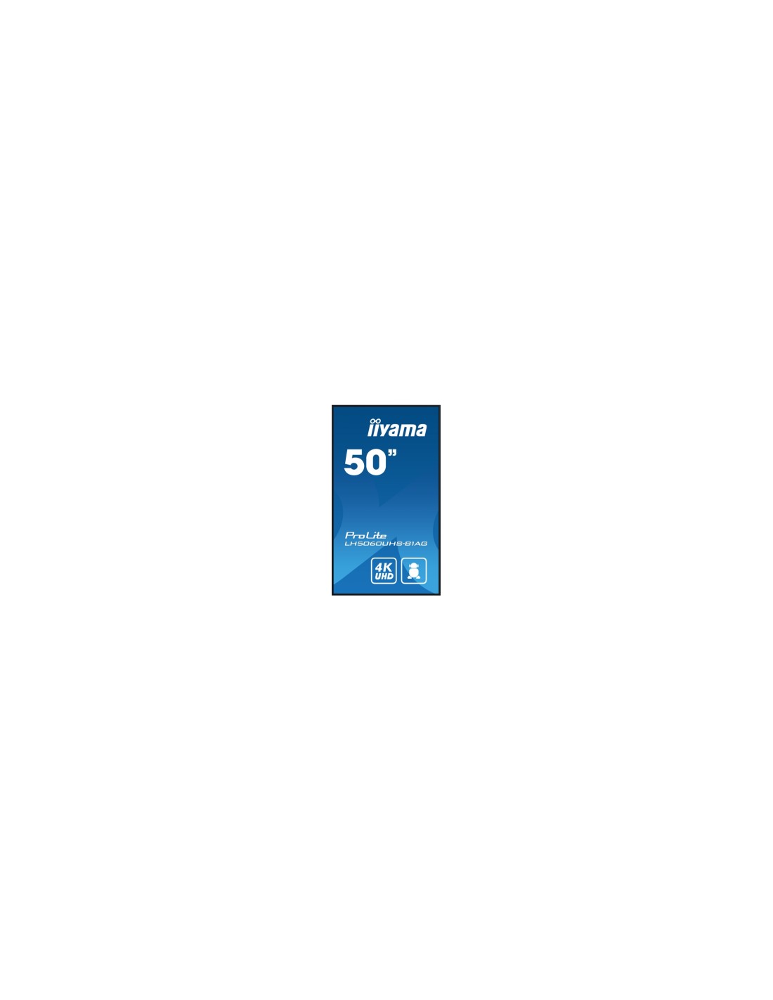 iiyama LH5060UHS-B1AG pantalla de señalización Pizarra de caballete digital 125,7 cm (49.5") LED Wifi 500 cd / m² 4K Ultra HD Ne