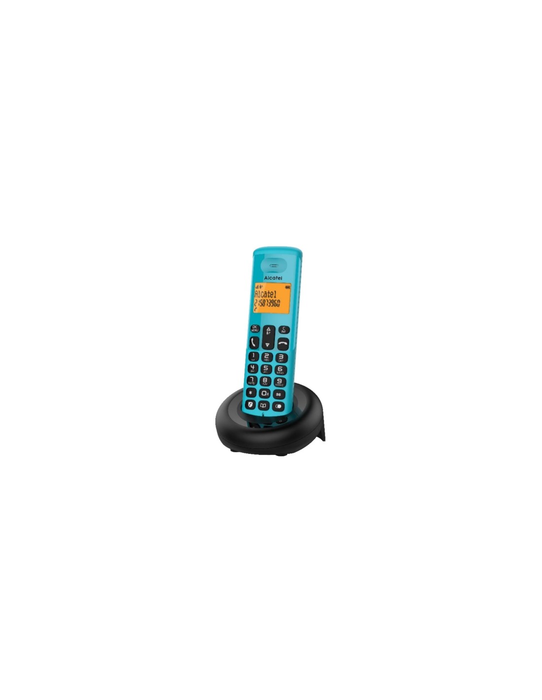 Alcatel E160 Teléfono DECT Identificador de llamadas Negro, Verde