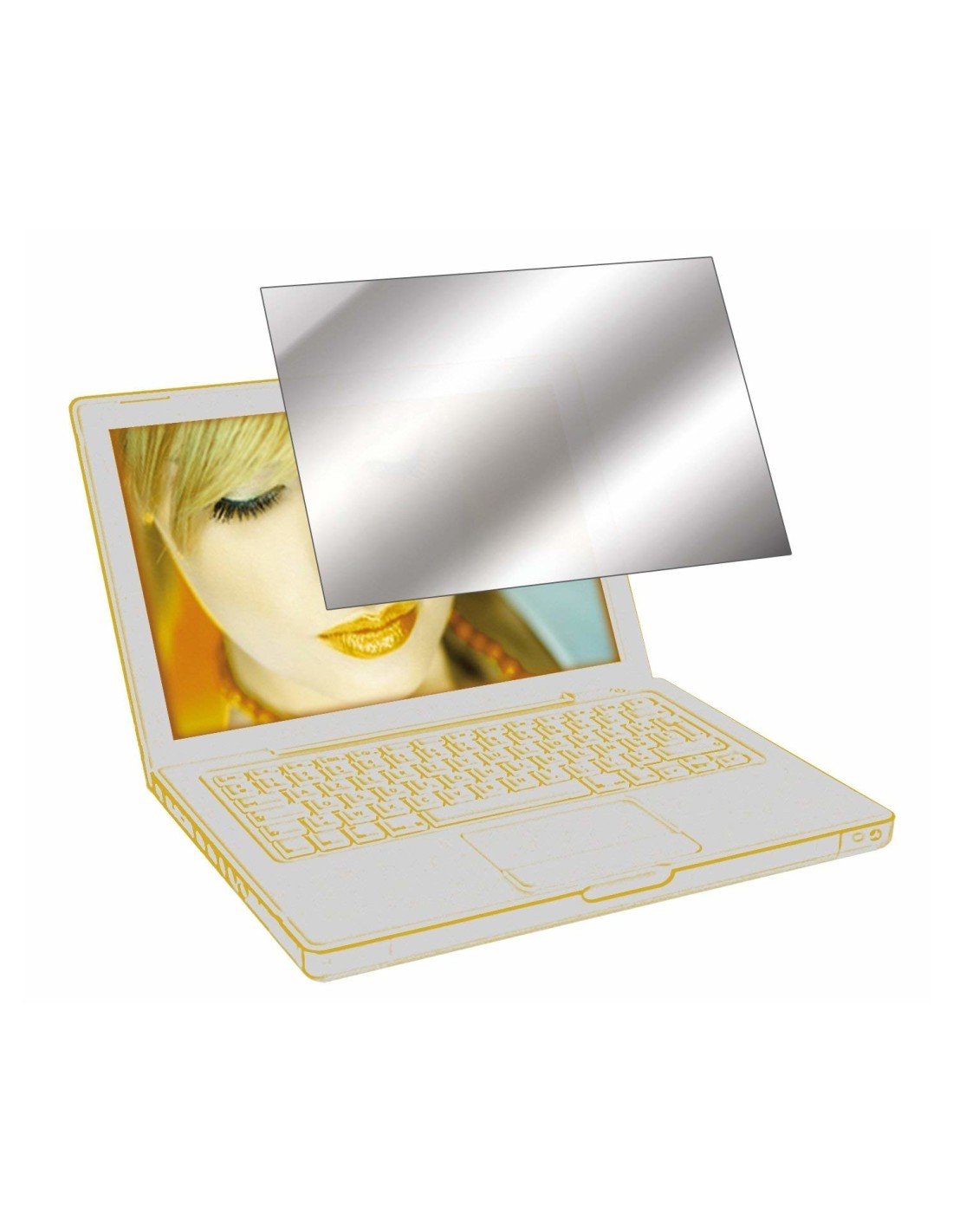 Urban Factory SSP04UF filtro para monitor 35,8 cm (14.1") Portátil Filtro de privacidad para pantallas sin marco