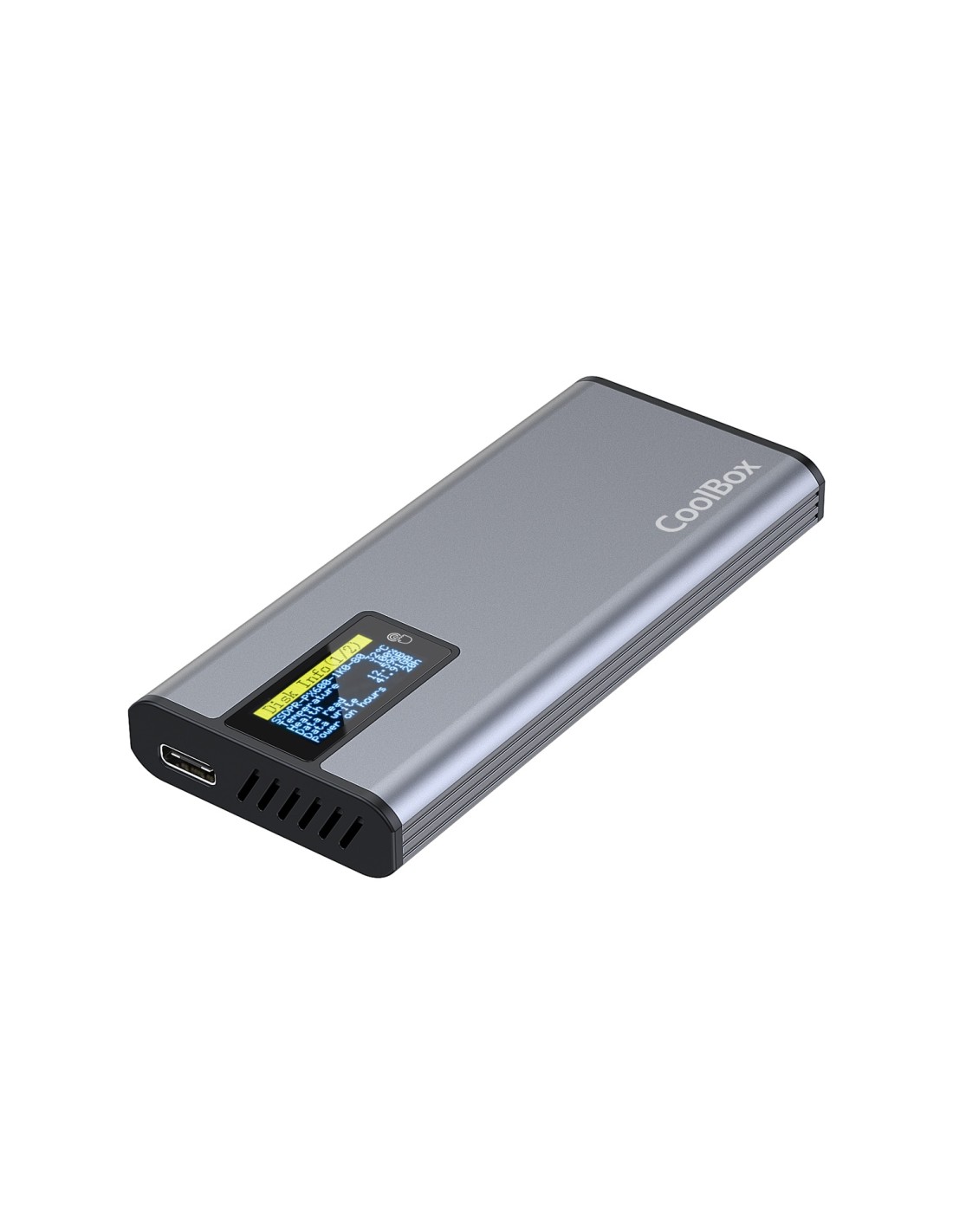 CoolBox COO-MCM-M2F caja para disco duro externo Caja externa para unidad de estado sólido (SSD) Gris M.2