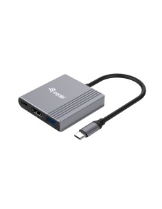 Equip 133488 Adaptador gráfico USB 3840 x 2160 Pixeles Negro, Gris