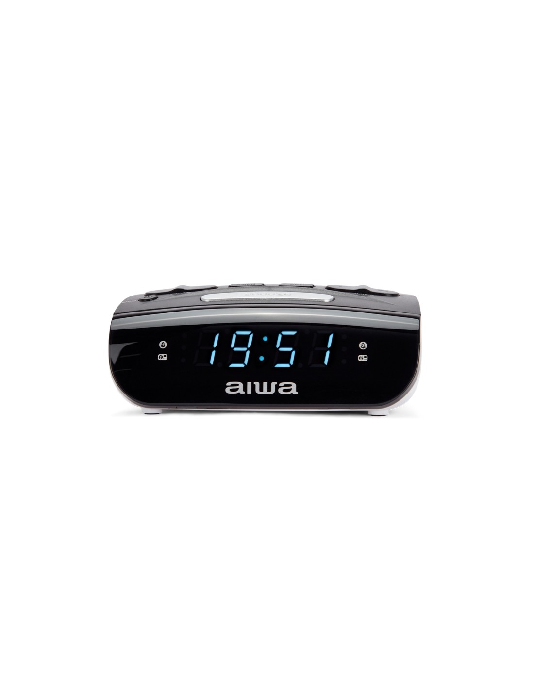 Aiwa CR-15 despertador Reloj despertador digital Negro, Blanco