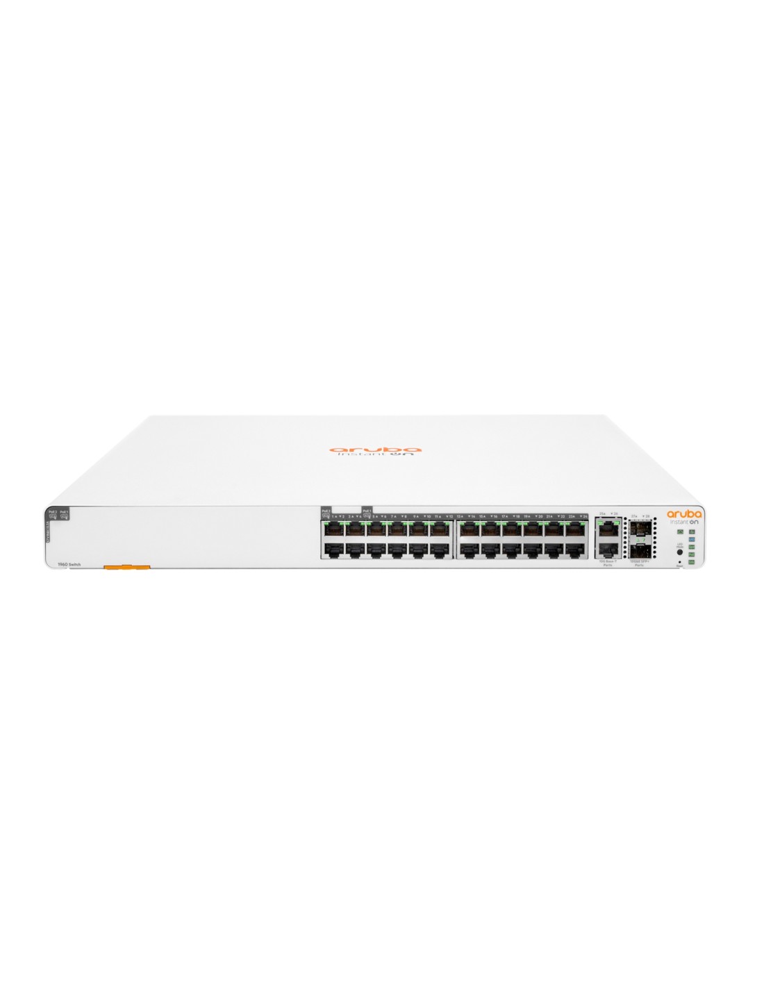 HPE Aruba Networking Aruba Instant On 1960 24G 20p Class4 4p Class6 PoE 2XGT 2SFP+ 370W Gestionado L2+ Gigabit Ethernet (10/100/